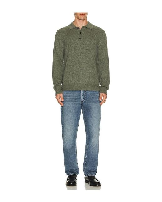 Rag & Bone Green Declan Rugby Polo for men