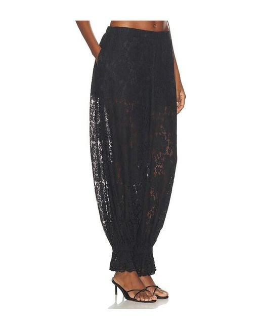 WeWoreWhat Black Balloon Lace Trouser