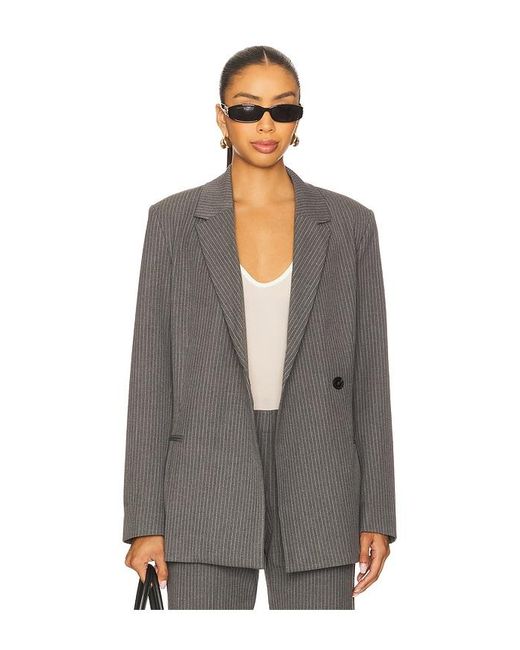 Samsøe & Samsøe Gray Salot Belt Blazer