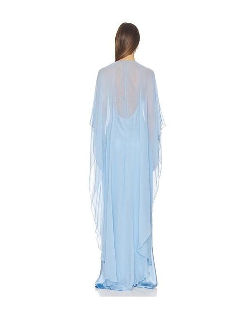 The Sei Blue Bias Slip With Cape