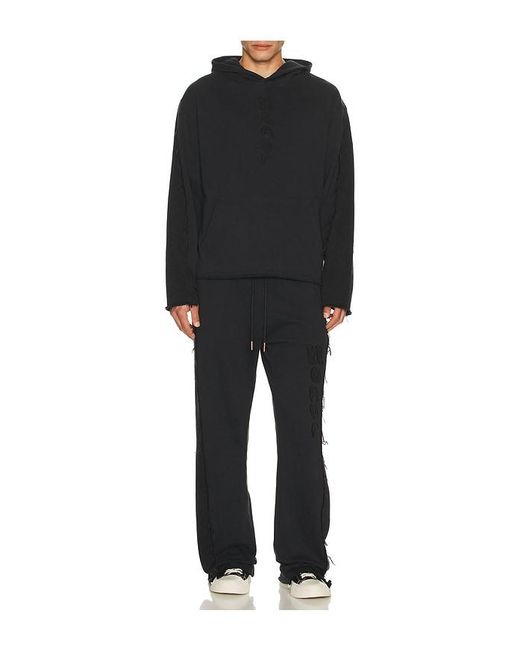 Honor The Gift Black Denim Hoodie for men