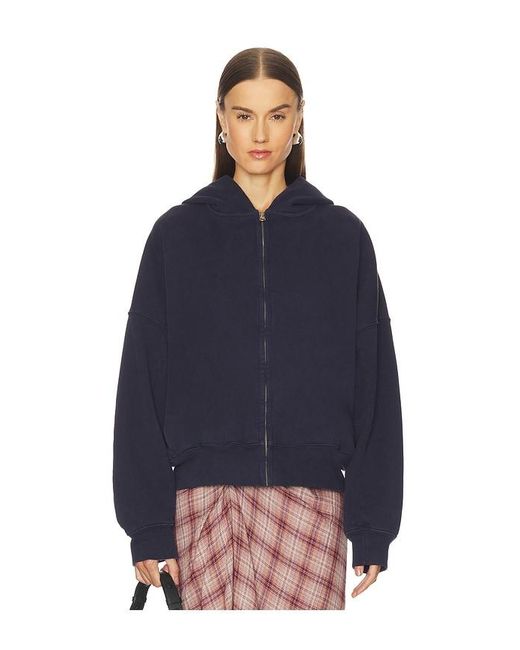 GRLFRND Blue Zip Hoodie