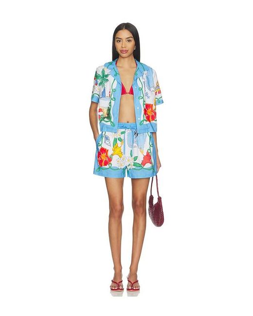 Seafolly Blue Viva Vacation Shirt