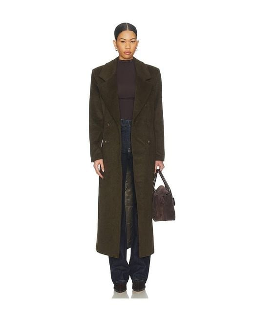 SER.O.YA Black Leche Wool Coat