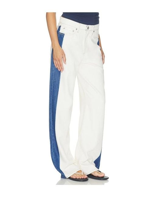 Rag & Bone White Featherweight Logan Wide Jean