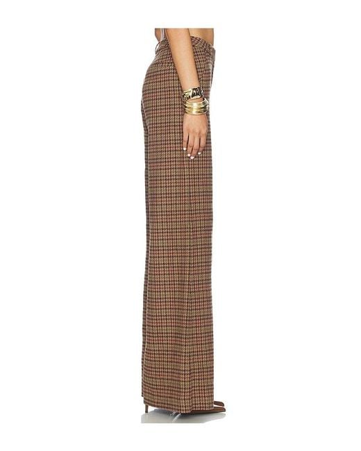 L'Agence Brown Pilar Wide Leg Pant