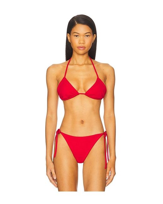 Susana Monaco Red String Bikini Top