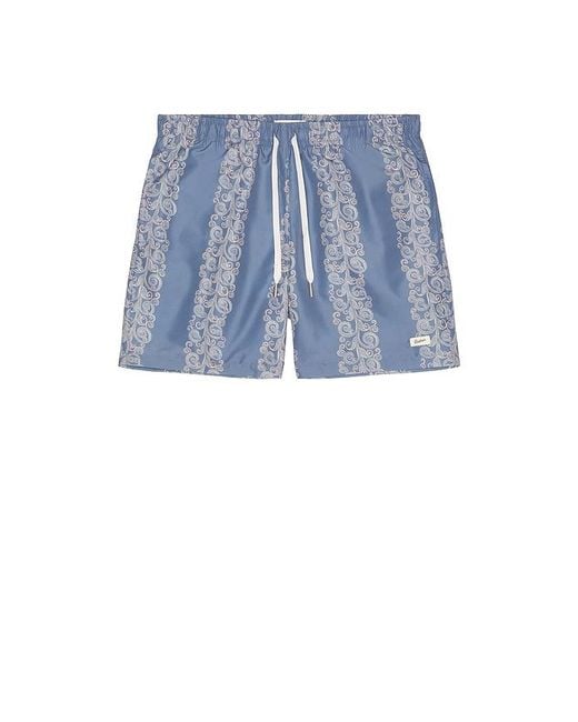Bather Blue Coral Fiesta Printed Swim Trunks for men