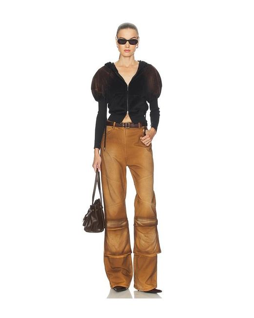 MSGM Natural Overdyed Spray Pant