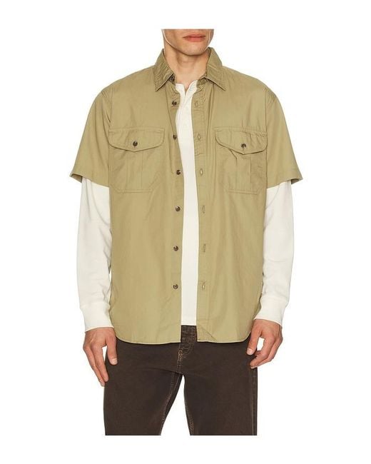 Filson Multicolor Washed Short Sleeve Shirt for men
