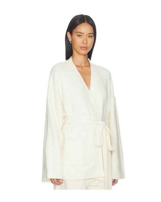 SNDY'S White Dalia Knit Cardigan