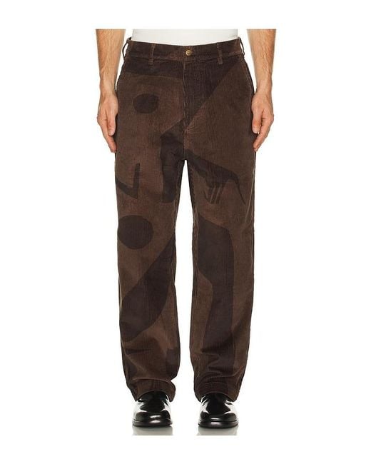 by Parra Brown Detached Pants for men