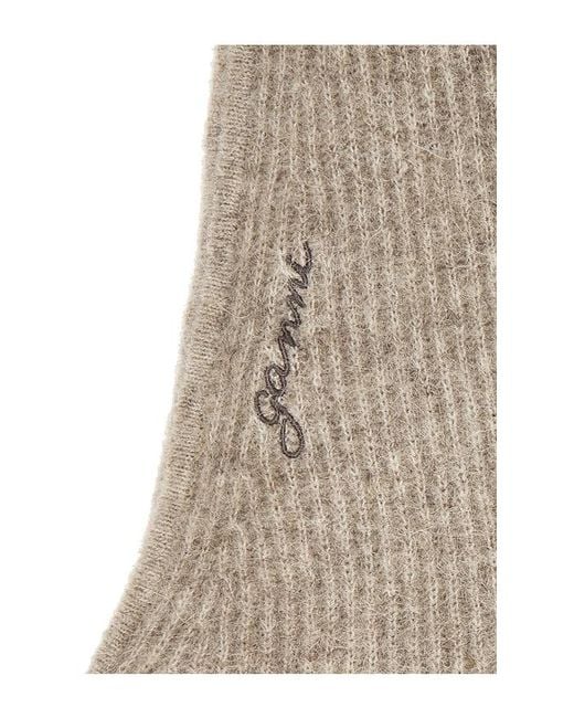 Ganni Black Soft Balaclava