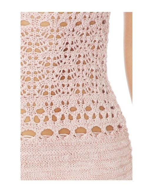 retroféte Multicolor Agnie Crochet Dress