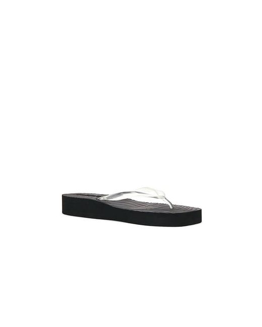Sleeper Black Tapered Platform Flip Flop