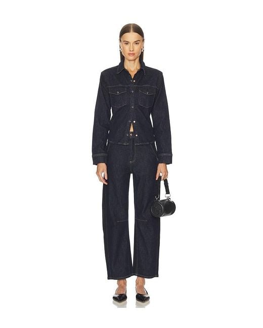 Pistola Blue Beau Seamed Horseshoe Jeans