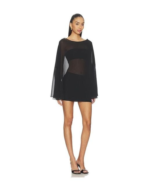superdown Black Danni Poncho Set
