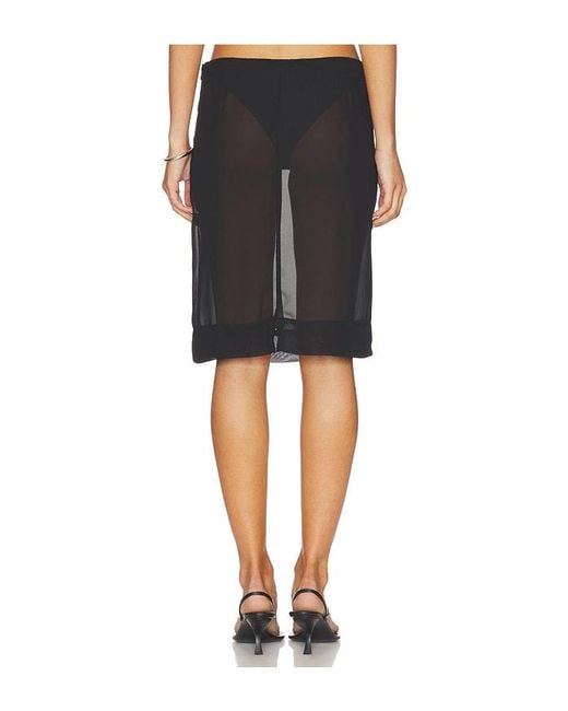 superdown Black Brantley Midi Skirt