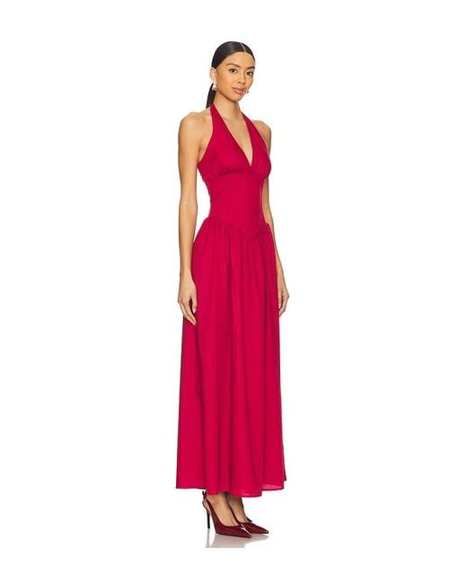 MORE TO COME Red Bexley Maxi Dress