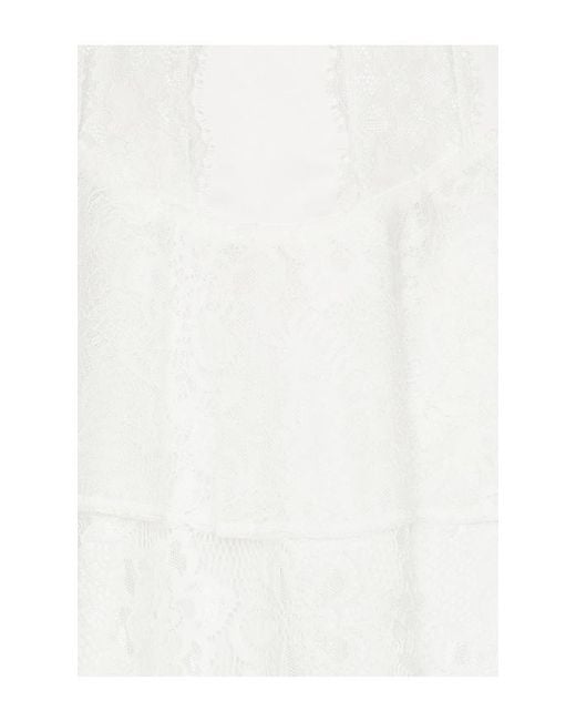OW Collection White Nori Corset Mini Dress