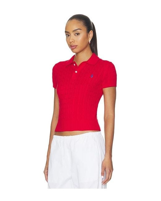 Polo Ralph Lauren Short Sleeve Collared Pullover Sweater