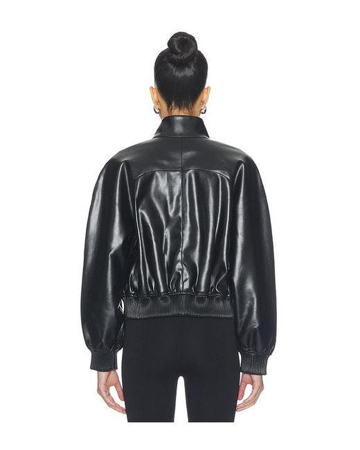 Agolde Black Nova Bomber Jacket