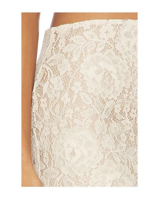 Lovers + Friends Natural Alessi Midi Skirt