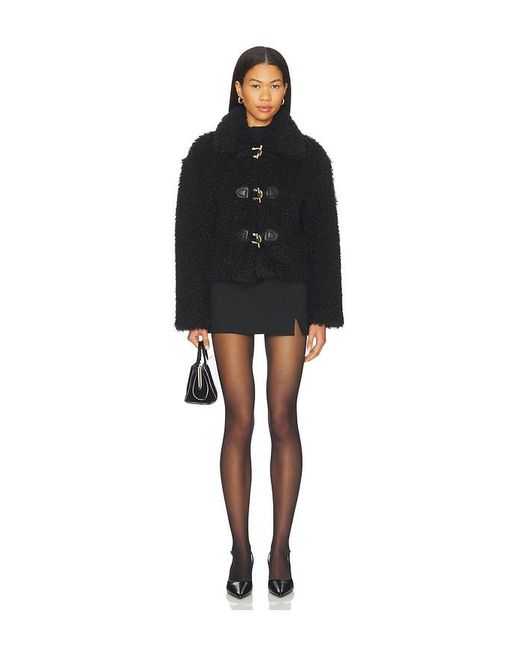 Karina Grimaldi Black Noelle Fur Jacket