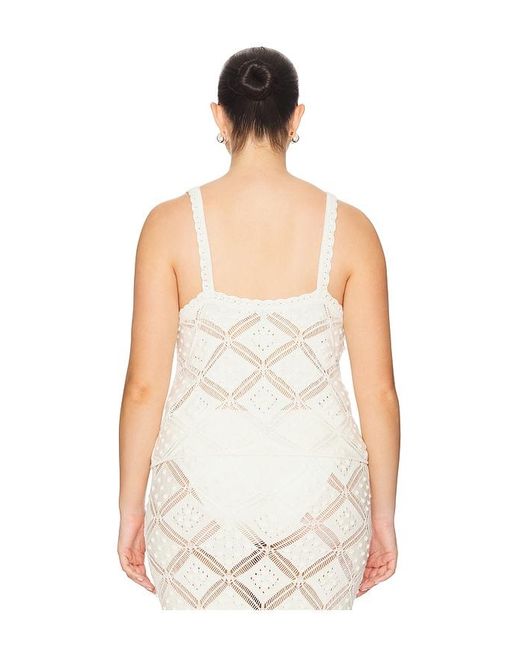 L'academie White 'Academie Baileigh Knit Top