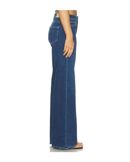 PAIGE Blue Anessa Wide Leg Jeans