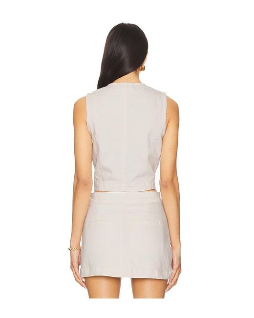 Blank NYC White Denim Top