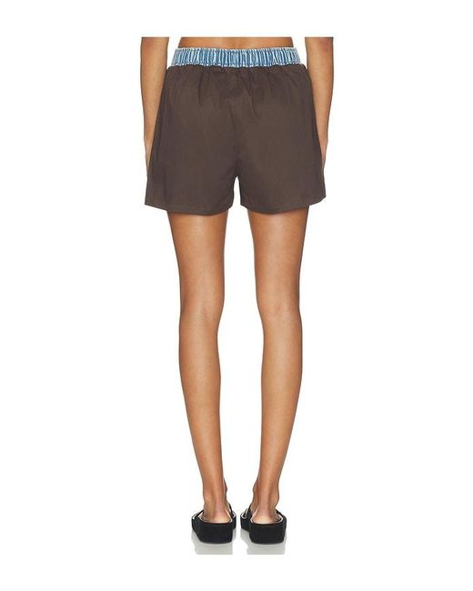 SER.O.YA Gray Tama Poplin Short