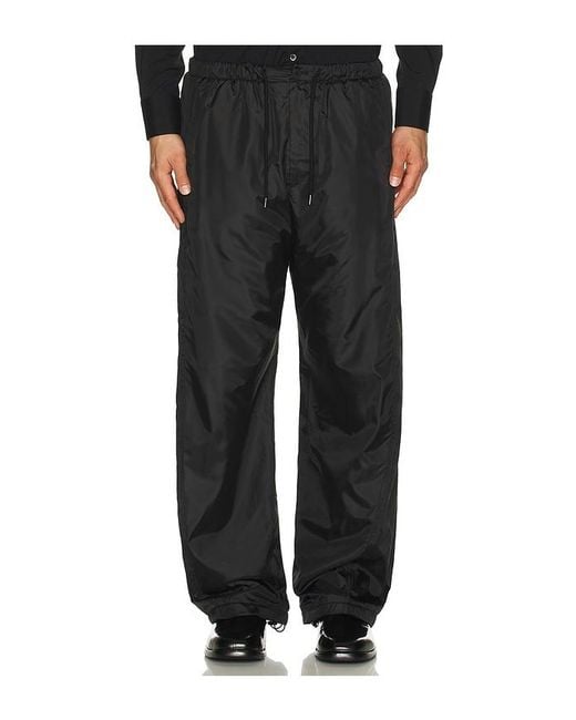LE17SEPTEMBRE Black Curved Pants for men