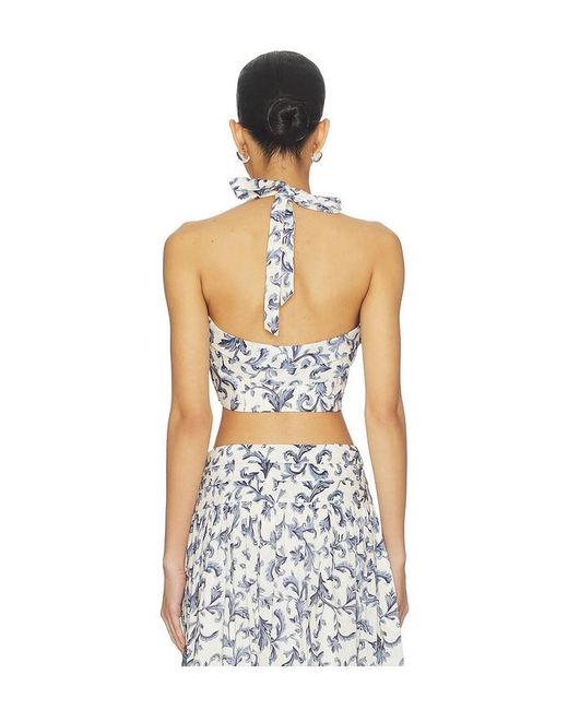 Posse White Rue Halter Top