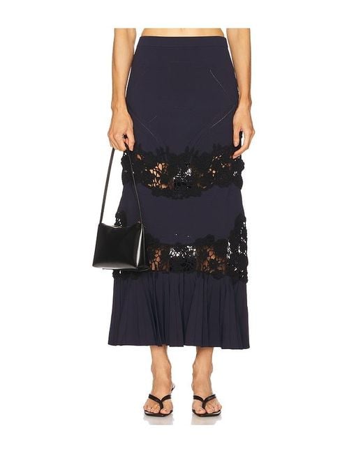 Ulla Johnson Blue Madeline Knit Maxi Skirt