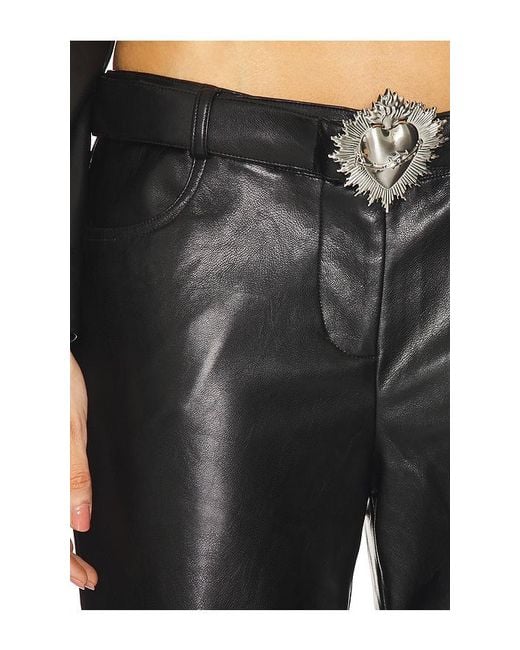 LOBA Black Sagrada Low Rise Pants
