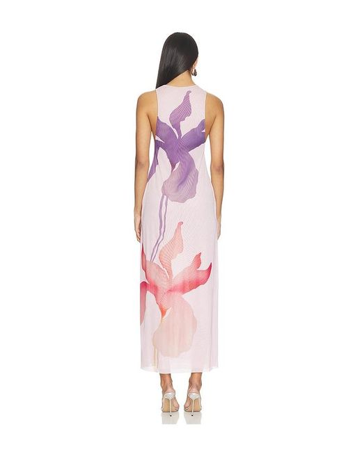 ViX Pink Twist Long Cover Up Dress