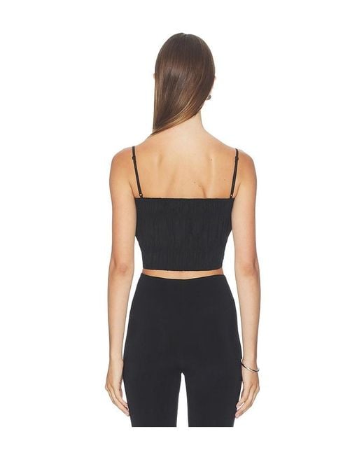 Closed Blue Gathered Top