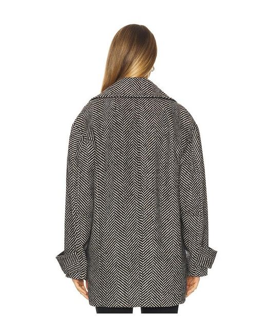 Free People Black Ari Wool Peacoat