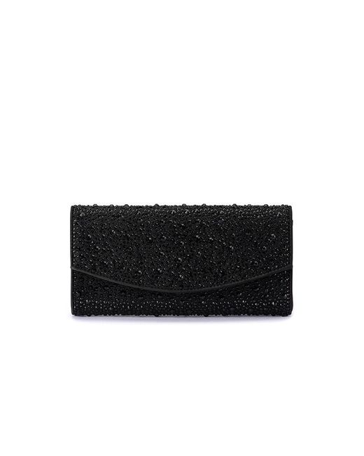 Olga Berg Black Emma Crystal Clutch