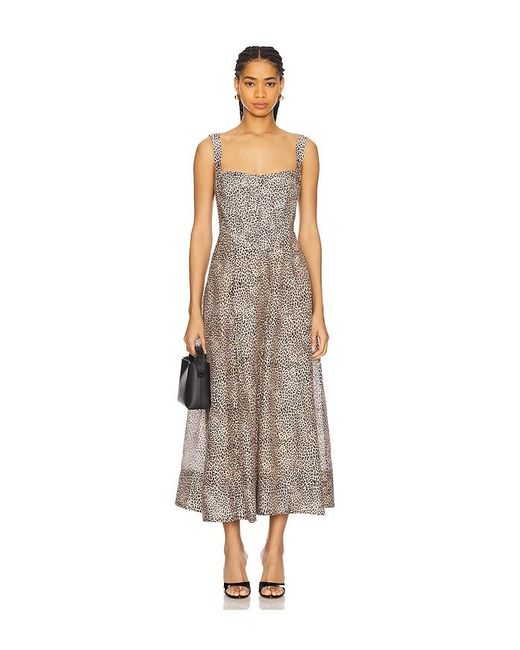 fit flare midi dress Sleeveless Mikado And With V-Back In Ivory Easy Movie Characters to FWWG Color:Sage Posey