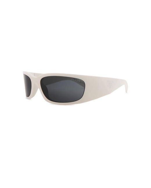 Prada White Wrap Sunglasses