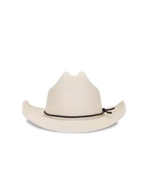 Brixton White Range Straw Cowboy Hat for men