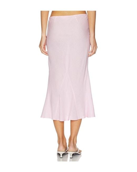 Lovers + Friends Pink Opal Midi Skirt
