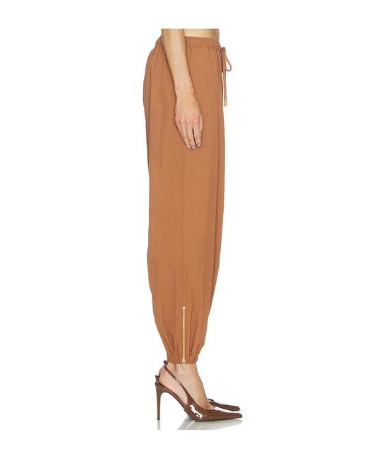 L'Agence Brown Mariko Jogger With Zipper
