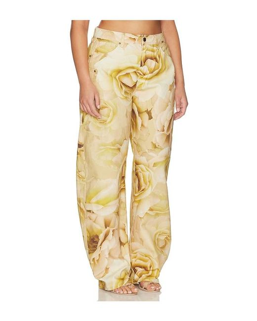 AFRM Metallic The Hr Chippy Barrel Pant