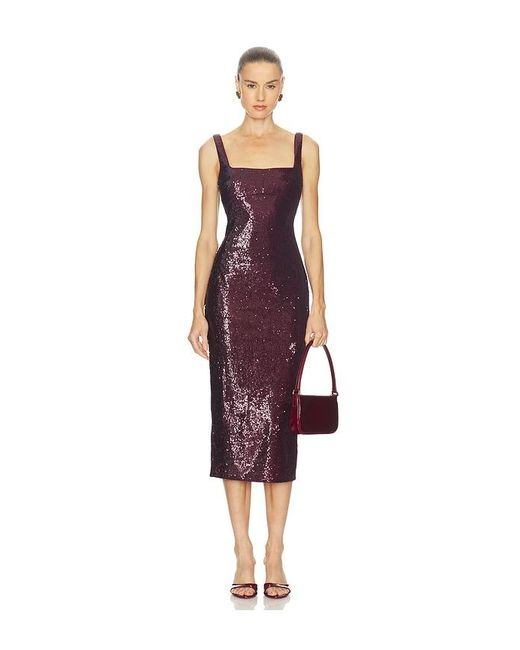 Camila Coelho Purple Veda Midi Dress