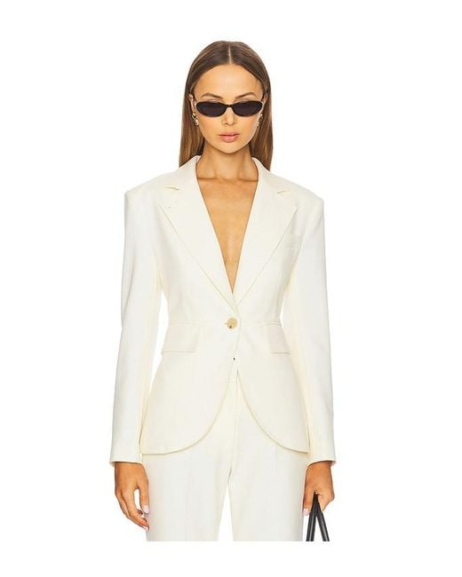 Smythe White Seamed Blazer