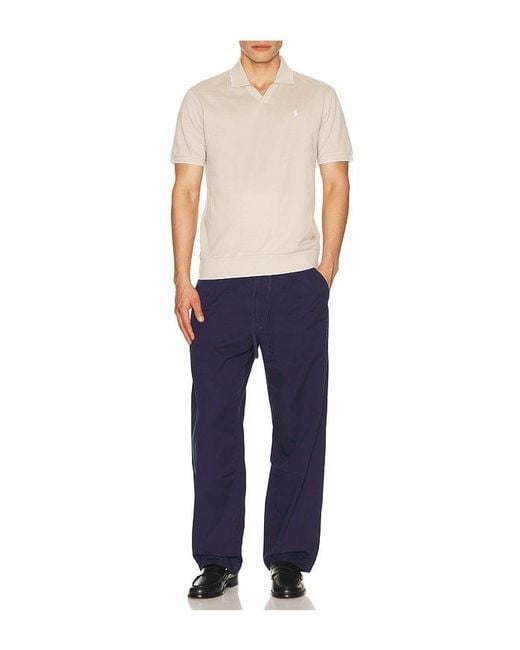 Polo Ralph Lauren Blue Featherweight Twill Prepster Easy Pleated Pant for men