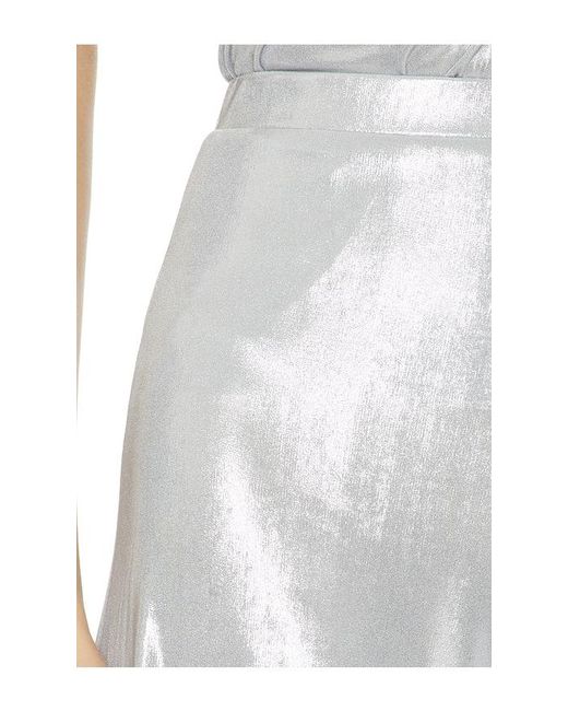 Norma Kamali White Bias Pant